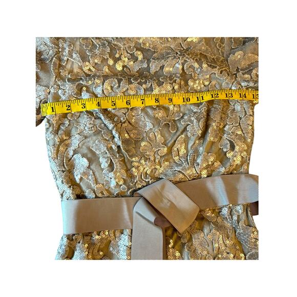 Tadashi Shoji Waverly Sequin Embroidered Gown - Size 2 - Picture 7 of 16